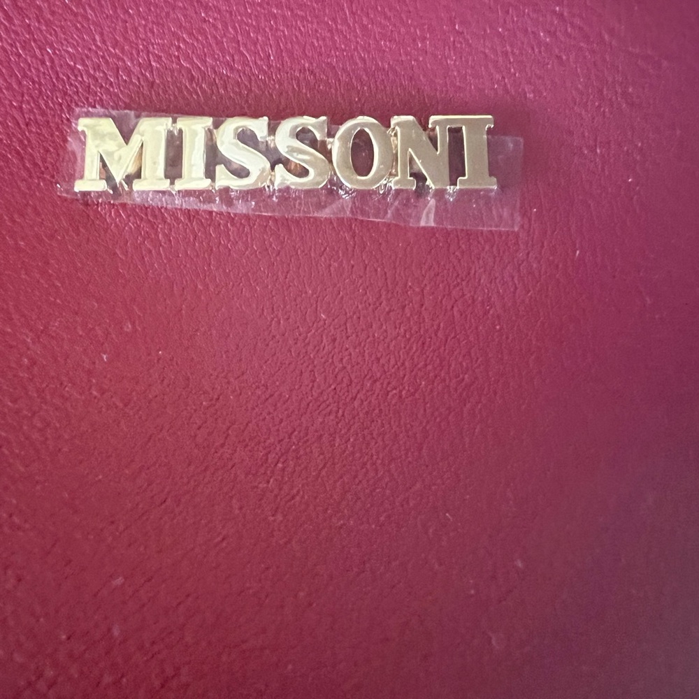 NWT- Missoni Red Makeup Toiletries Bag Pouch - Picture 11 of 13